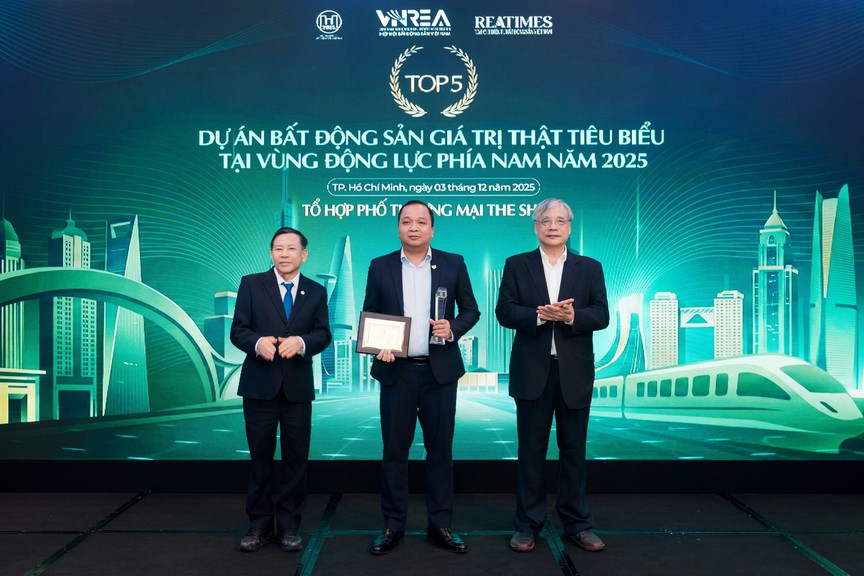 the Sholi được vinh danh Top 5 dự án bất động sản giá trị thật tiêu biểu tại Vùng Động lực phía Nam năm 2025- Ảnh 1.