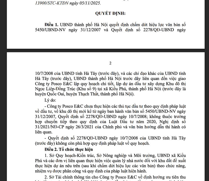 Hà Nội chính thức 'xoá sổ' dự án của 'ông lớn' Hàn Quốc tồn tại 15 năm- Ảnh 1. Hà Nội chính thức 'xoá sổ' dự án của 'ông lớn' Hàn Quốc tồn tại 15 năm- Ảnh 1.
