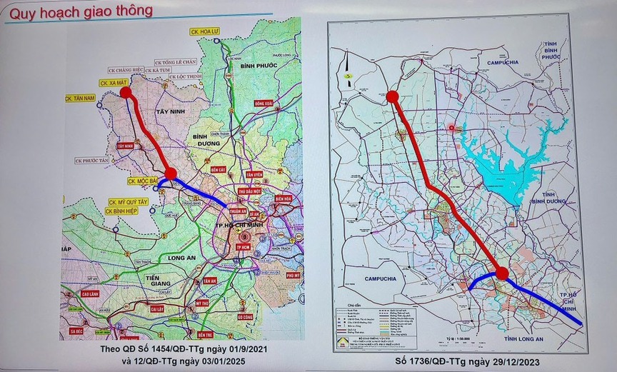 Vị trí dự án. Nguồn ảnh: Báo Long An