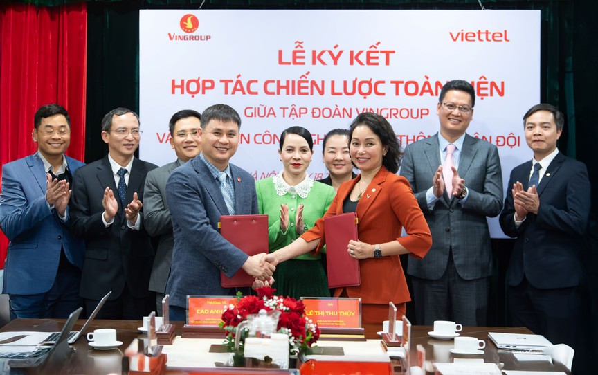 Vingroup và Viettel hợp tác toàn diện thúc đẩy chuyển đổi xanh và chuyển đổi số doanh nghiệp - Ảnh 1.