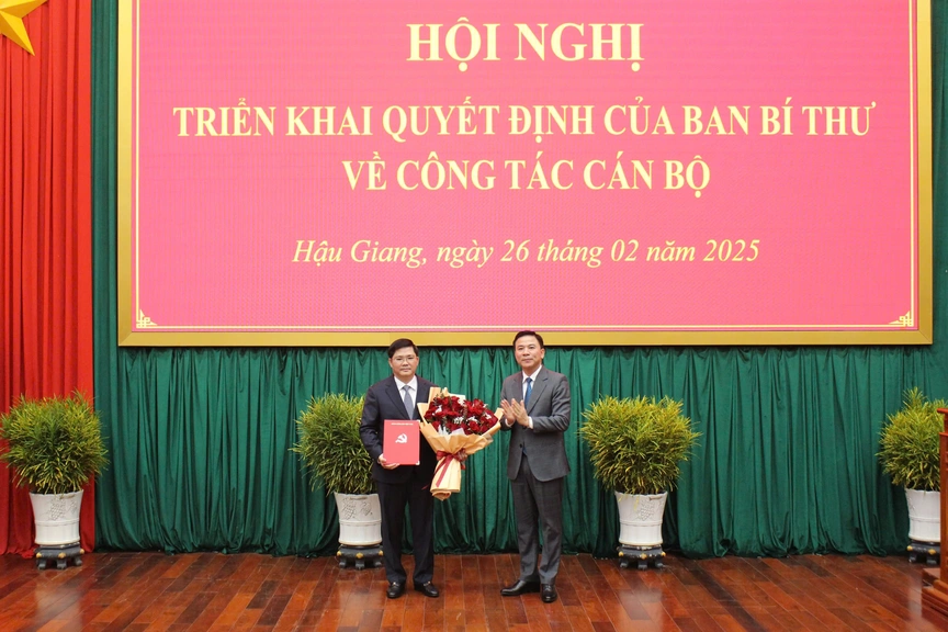 Phó Chủ nhiệm Ủy ban Khoa học - Công nghệ và Môi trường của Quốc hội làm Phó Bí thư Thường trực Tỉnh ủy Hậu Giang- Ảnh 1.