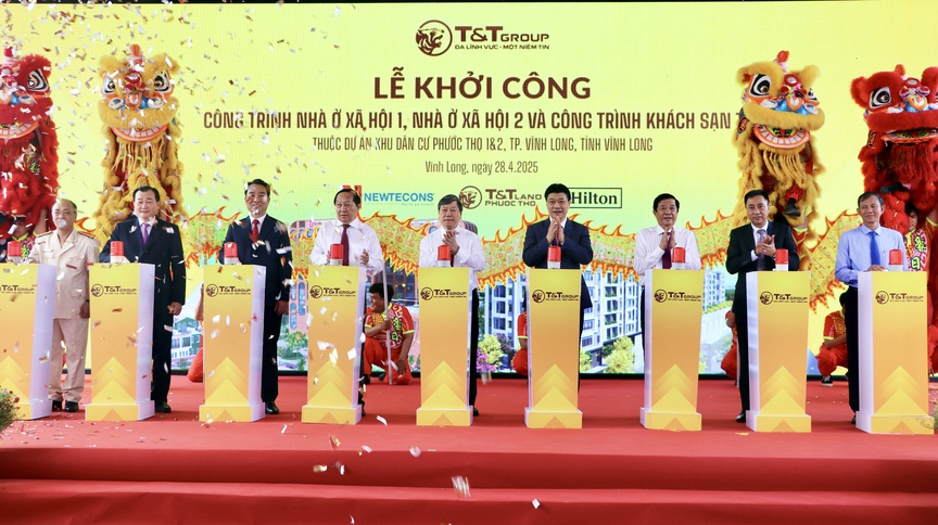 T&T Group khởi công xây dựng 2 công trình nhà ở xã hội tại Vĩnh Long- Ảnh 1. T&T Group khởi công xây dựng 2 công trình nhà ở xã hội tại Vĩnh Long- Ảnh 1.