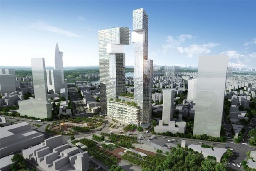 Tòa tháp đôi ‘đắp chiếu’ trên đất vàng TP. HCM: Có liên quan đến bà Trương Mỹ Lan, được kỳ vọng là ‘viên ngọc kiến trúc’ của thành phố- Ảnh 1. Tòa tháp đôi ‘đắp chiếu’ trên đất vàng TP. HCM: Có liên quan đến bà Trương Mỹ Lan, được kỳ vọng là ‘viên ngọc kiến trúc’ của thành phố- Ảnh 1.