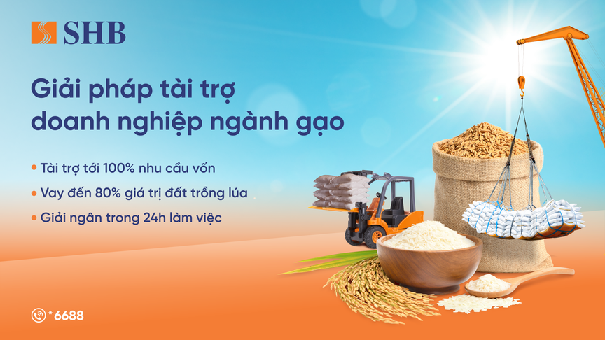 SHB ra mắt giải pháp tài trợ linh hoạt cho ngành gạo, đồng hành cùng Chính phủ phát triển nông nghiệp bền vững- Ảnh 1. SHB ra mắt giải pháp tài trợ linh hoạt cho ngành gạo, đồng hành cùng Chính phủ phát triển nông nghiệp bền vững- Ảnh 1.