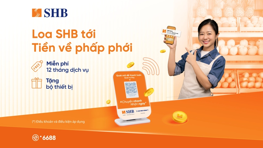SHB ra mắt dịch vụ Loa thanh toán, hỗ trợ khách hàng phòng tránh gian lận giao dịch- Ảnh 1. SHB ra mắt dịch vụ Loa thanh toán, hỗ trợ khách hàng phòng tránh gian lận giao dịch- Ảnh 1.