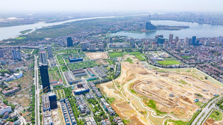 Công viên 65ha lớn nhất Hà Nội đang thành hình- Ảnh 1. Công viên 65ha lớn nhất Hà Nội đang thành hình- Ảnh 1.