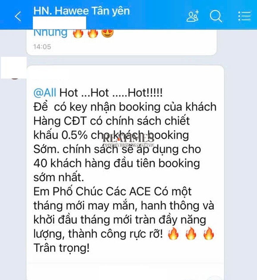 Bắc Giang: Rủi ro mất tiền khi booking tại dự án Hawee Parkland Cao Thượng với điều khoản "5 phút"- Ảnh 7. Bắc Giang: Rủi ro mất tiền khi booking tại dự án Hawee Parkland Cao Thượng với điều khoản "5 phút"- Ảnh 7.
