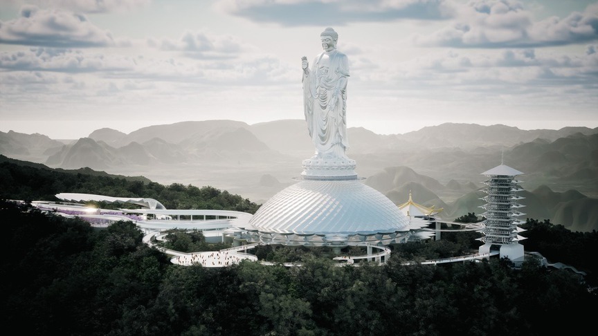Chỉ 2 năm nữa, Việt Nam sẽ có tôn tượng Phật cao nhất thế giới: Vị trí phong thủy vượng khí bên trong khu du lịch tâm linh hơn 350ha- Ảnh 2. Chỉ 2 năm nữa, Việt Nam sẽ có tôn tượng Phật cao nhất thế giới: Vị trí phong thủy vượng khí bên trong khu du lịch tâm linh hơn 350ha- Ảnh 2.