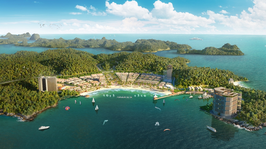 Thành phố Vịnh trung tâm Xanh Island: “Viên ngọc quý” giữa trung tâm Cát Bà- Ảnh 1. Thành phố Vịnh trung tâm Xanh Island: “Viên ngọc quý” giữa trung tâm Cát Bà- Ảnh 1.