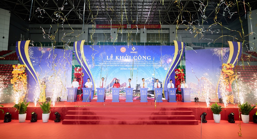 Sun Group đồng loạt khởi công 3 dự án có ý nghĩa an sinh xã hội lớn tại Hà Nam- Ảnh 1.