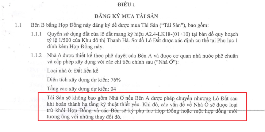 Mua bất động sản chưa đủ điều kiện mở bán: Bài học từ những hợp đồng đặt cọc tại Khu đô thị Thanh Hà - Cienco5- Ảnh 2. Mua bất động sản chưa đủ điều kiện mở bán: Bài học từ những hợp đồng đặt cọc tại Khu đô thị Thanh Hà - Cienco5- Ảnh 2.