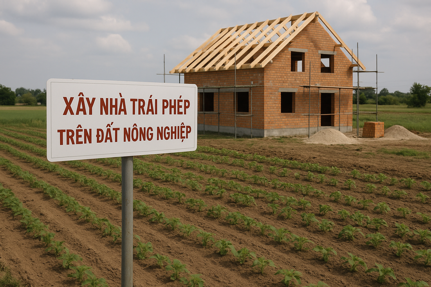 Từ bây giờ, xây nhà trên đất nông nghiệp, người dân sẽ bị phạt rất nặng- Ảnh 1. Từ bây giờ, xây nhà trên đất nông nghiệp, người dân sẽ bị phạt rất nặng- Ảnh 1.