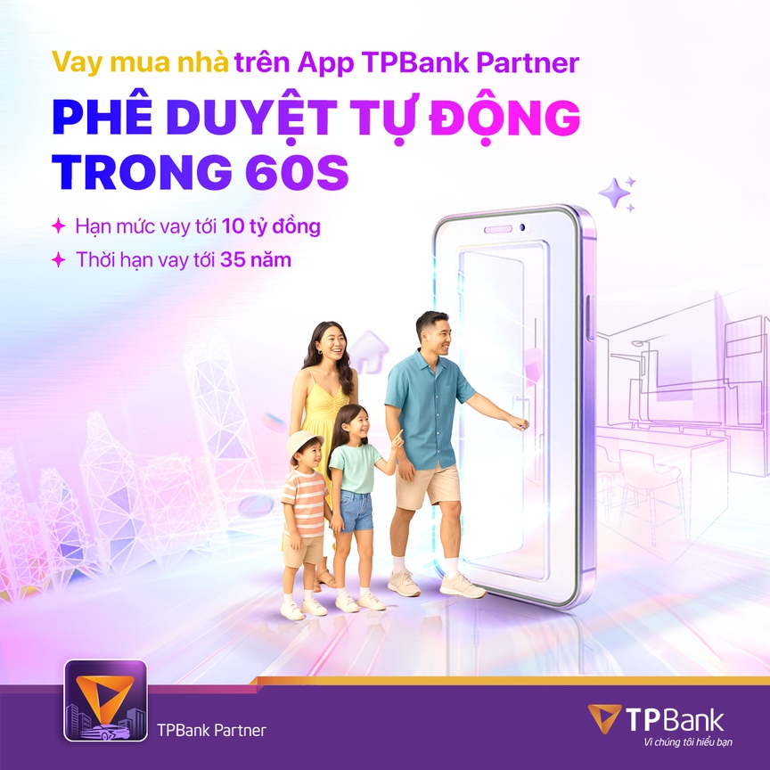 TPBank giới thiệu giải pháp vay mua nhà số hóa cho những quyết định an cư cẩn trọng- Ảnh 1. TPBank giới thiệu giải pháp vay mua nhà số hóa cho những quyết định an cư cẩn trọng- Ảnh 1.