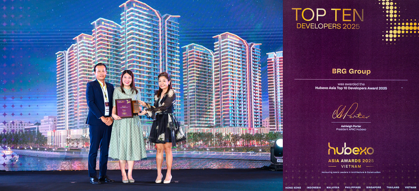 Tập đoàn BRG - “Top 10 Nhà phát triển bất động sản hàng đầu 2025”- Ảnh 1. Tập đoàn BRG - “Top 10 Nhà phát triển bất động sản hàng đầu 2025”- Ảnh 1.