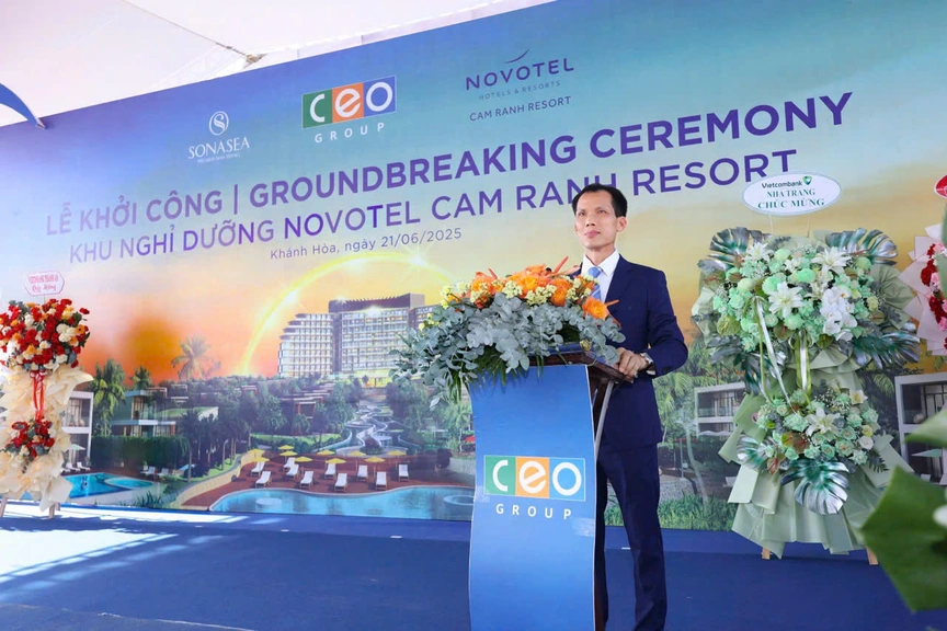 Tập đoàn CEO khởi công Novotel Cam Ranh Resort - Dấu mốc mới trên hành trình kiến tạo chuỗi nghỉ dưỡng 5 sao tại Việt Nam- Ảnh 1. Tập đoàn CEO khởi công Novotel Cam Ranh Resort - Dấu mốc mới trên hành trình kiến tạo chuỗi nghỉ dưỡng 5 sao tại Việt Nam- Ảnh 1.
