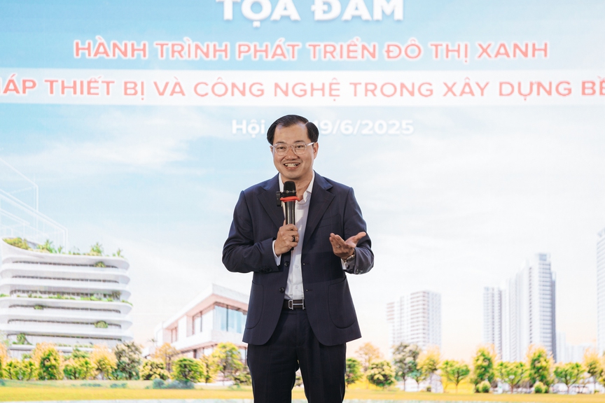 Tọa đàm: "Hành trình phát triển đô thị xanh: Giải pháp thiết bị và công nghệ trong xây dựng bền vững"- Ảnh 1. Tọa đàm: "Hành trình phát triển đô thị xanh: Giải pháp thiết bị và công nghệ trong xây dựng bền vững"- Ảnh 1.