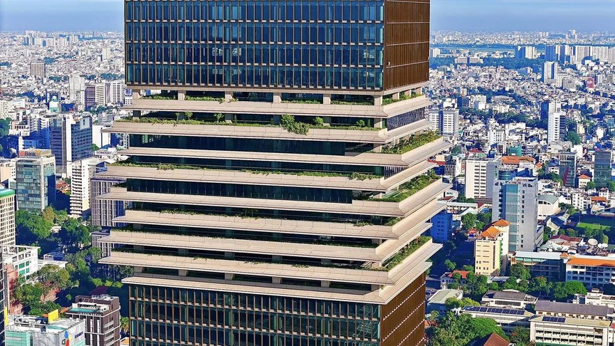 Cận cảnh vườn treo trên không của tòa nhà chọc trời cao thứ 3 thành phố giàu nhất Việt Nam- Ảnh 3. Cận cảnh vườn treo trên không của tòa nhà chọc trời cao thứ 3 thành phố giàu nhất Việt Nam- Ảnh 3.