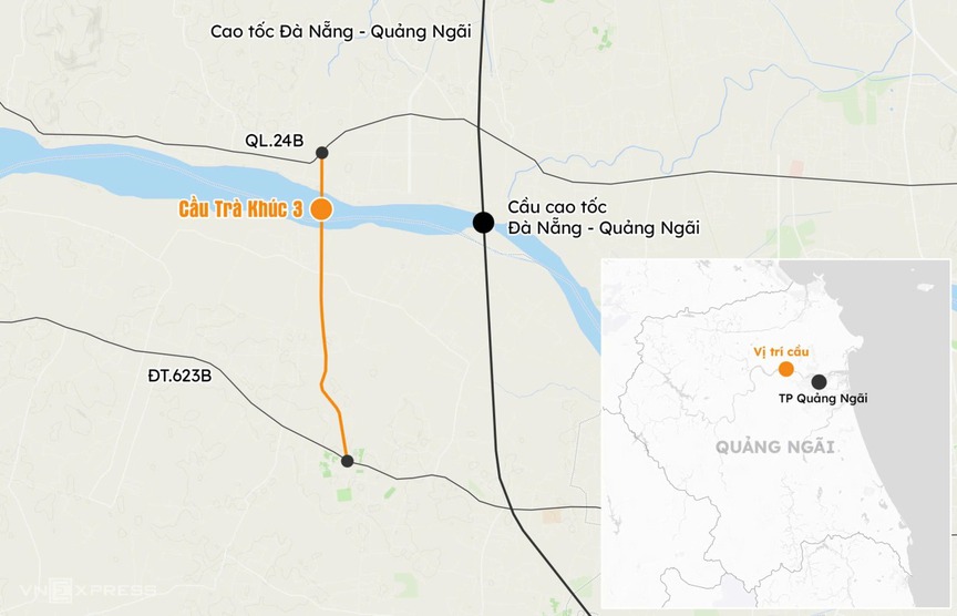 Sắp thông xe cầu vòm thép trăm tỷ đầu tiên ở Quảng Ngãi- Ảnh 1. Sắp thông xe cầu vòm thép trăm tỷ đầu tiên ở Quảng Ngãi- Ảnh 1.