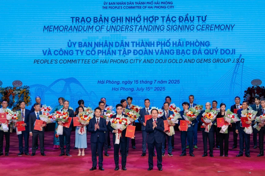 Tập đoàn DOJI và Hải Phòng hợp tác chiến luợc phát triển đô thị tầm cỡ- Ảnh 1. Tập đoàn DOJI và Hải Phòng hợp tác chiến luợc phát triển đô thị tầm cỡ- Ảnh 1.