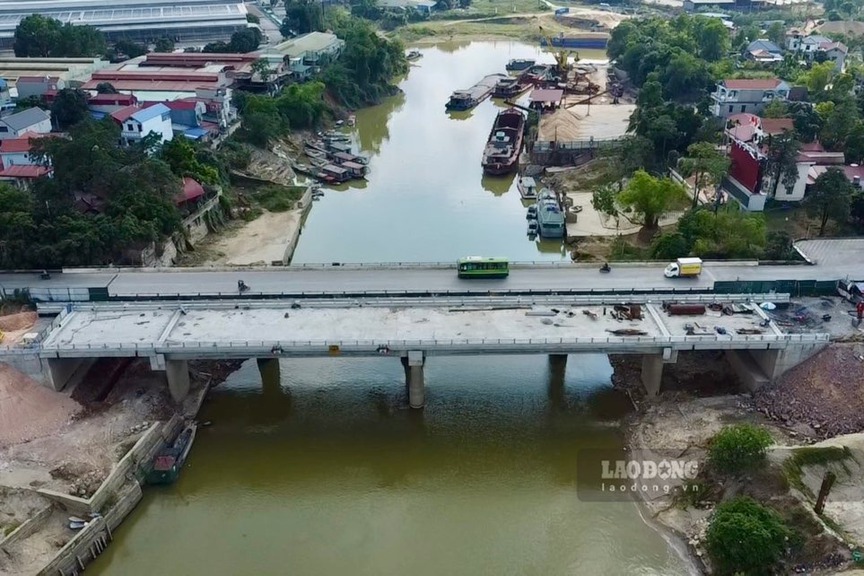 Sắp thông xe cây cầu huyết mạch 1.500 tỷ kết nối Hà Nội - Thái Nguyên- Ảnh 2. Sắp thông xe cây cầu huyết mạch 1.500 tỷ kết nối Hà Nội - Thái Nguyên- Ảnh 2.