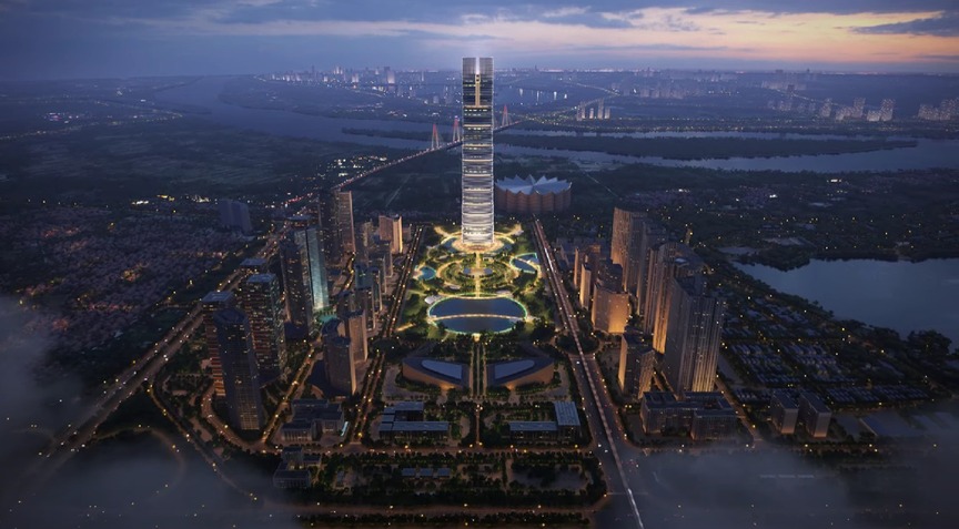 Tháp chọc trời 108 tầng cao bậc nhất Việt Nam: Bỏ xa Landmark 81, trên đỉnh có thể tái hiện chu kỳ mặt trăng nhờ quả cầu đặc biệt- Ảnh 3. Tháp chọc trời 108 tầng cao bậc nhất Việt Nam: Bỏ xa Landmark 81, trên đỉnh có thể tái hiện chu kỳ mặt trăng nhờ quả cầu đặc biệt- Ảnh 3.