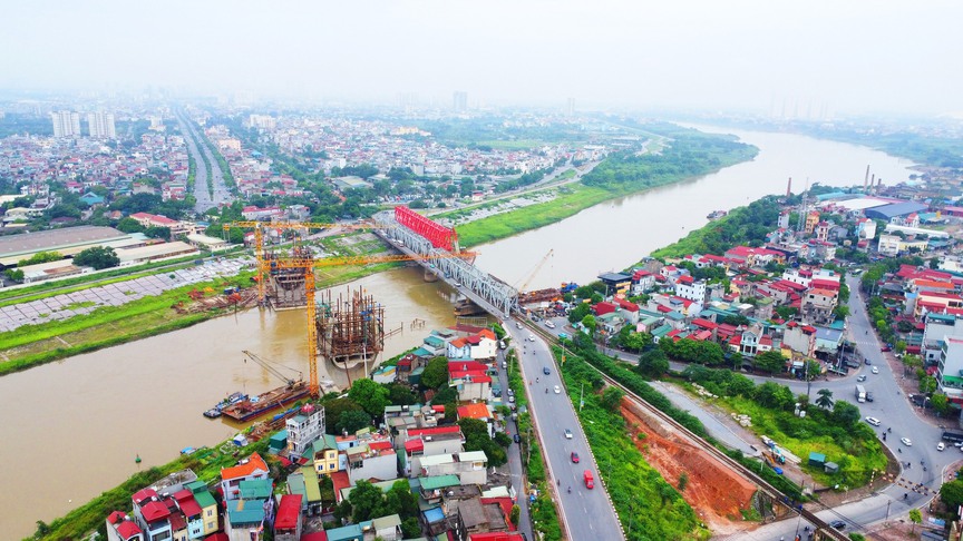 Cận cảnh dự án Cầu Đuống mới thi công dang dở- Ảnh 1. Cận cảnh dự án Cầu Đuống mới thi công dang dở- Ảnh 1.