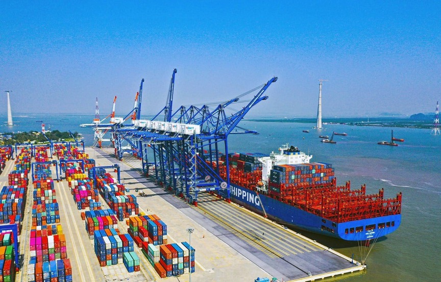 Khu bến Lạch Huyện. Nguồn ảnh: ETime Khu bến Lạch Huyện. Nguồn ảnh: ETime
