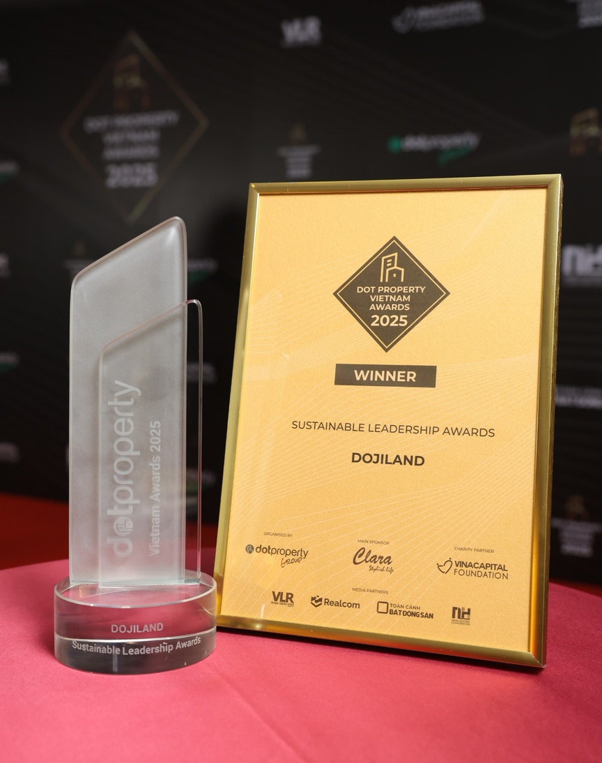 DOJILAND thắng lớn tại DOT Property Vietnam Awards 2025 - Ảnh 2. DOJILAND thắng lớn tại DOT Property Vietnam Awards 2025 - Ảnh 2.