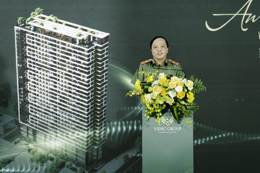 Hà Nội: Khởi công dự án nhà ở cho lực lượng vũ trang Công an nhân dân - Valenta Nguyễn Xiển- Ảnh 3.