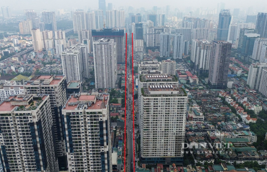 Dự án mở rộng cung đường hơn 1km 'cõng' 20 tòa chung cư tại Hà Nội lùi thời hạn hoàn thành- Ảnh 1. Dự án mở rộng cung đường hơn 1km 'cõng' 20 tòa chung cư tại Hà Nội lùi thời hạn hoàn thành- Ảnh 1.