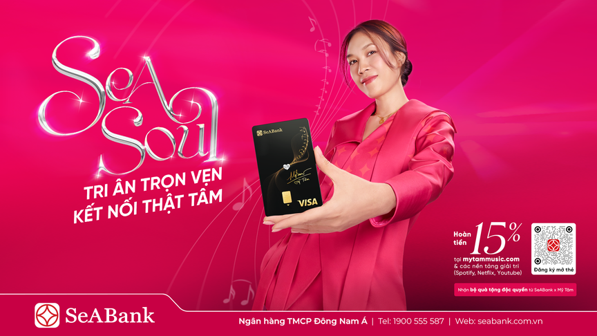 SeABank kết hợp cùng ca sĩ Mỹ Tâm ra mắt thẻ Visa SeASoul 2in1 - Trải nghiệm tài chính đầy cảm xúc- Ảnh 3.