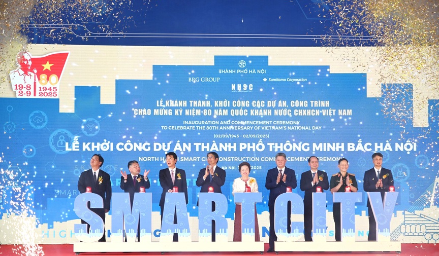 Chính thức khởi công dự án Thành phố Thông minh Bắc Hà Nội- Ảnh 1. Chính thức khởi công dự án Thành phố Thông minh Bắc Hà Nội- Ảnh 1.