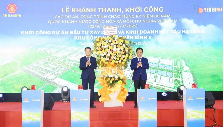 Thái Nguyên: Đồng loạt khởi công, khánh thành 6 công trình, dự án chào mừng 80 năm ngày Quốc khánh- Ảnh 1.