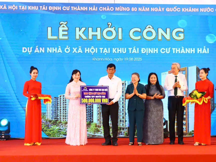 Hình ảnh tại buổi lễ khởi công. Nguồn ảnh: Báo Khánh Hòa
