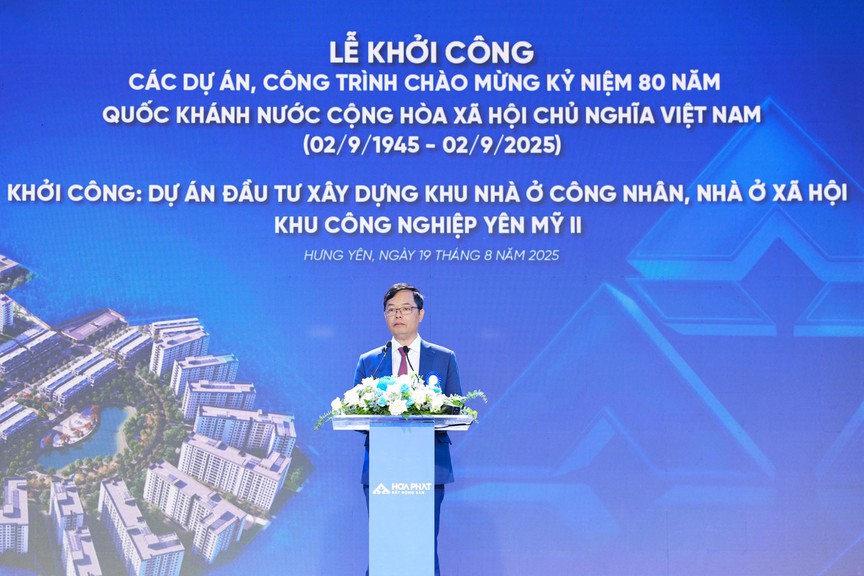 Hòa Phát khởi công dự án khu nhà ở công nhân, nhà ở xã hội KCN Yên Mỹ II gần 5.000 tỷ đồng- Ảnh 5. Hòa Phát khởi công dự án khu nhà ở công nhân, nhà ở xã hội KCN Yên Mỹ II gần 5.000 tỷ đồng- Ảnh 5.