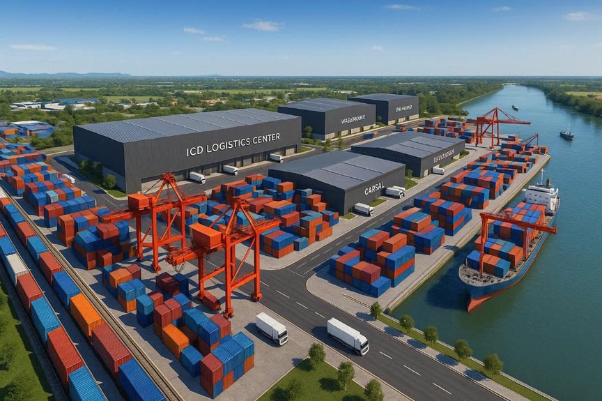 Tây Ninh đề xuất đưa dự án Trung tâm logistics, cảng cạn ICD và cảng tổng hợp vào kế hoạch đầu tư công. Ảnh minh họa