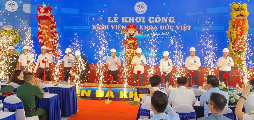 Khởi công Bệnh viện Đa khoa Đức Việt: Công trình y tế trọng điểm tại cửa ngõ phía Tây Hà Nội- Ảnh 2.