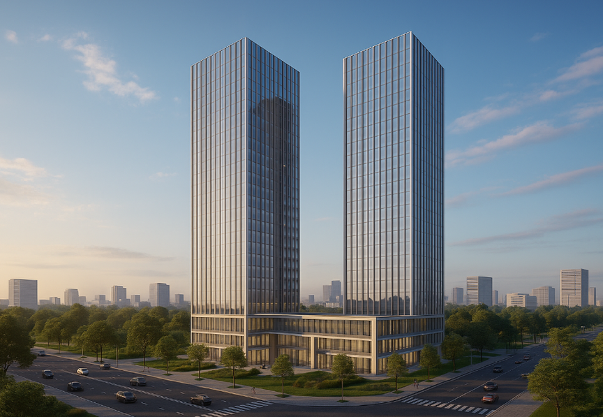 Sắp xây dựng trụ sở Tập đoàn Sơn Hải và ELCOM Innovation Hub: Là tòa tháp đôi 17 tầng, tọa lạc tại khu đô thị đắt đỏ bậc nhất Thủ đô- Ảnh 1. Sắp xây dựng trụ sở Tập đoàn Sơn Hải và ELCOM Innovation Hub: Là tòa tháp đôi 17 tầng, tọa lạc tại khu đô thị đắt đỏ bậc nhất Thủ đô- Ảnh 1.