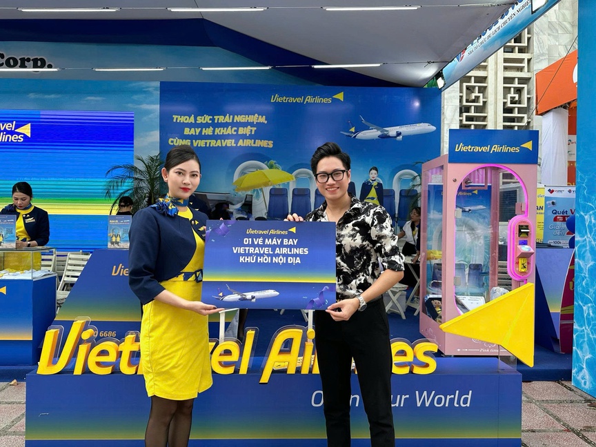 Vietravel Airlines mang tới những trải nghiệm đặc biệt gì tại Triển lãm thành tựu Đất nước?- Ảnh 1. Vietravel Airlines mang tới những trải nghiệm đặc biệt gì tại Triển lãm thành tựu Đất nước?- Ảnh 1.