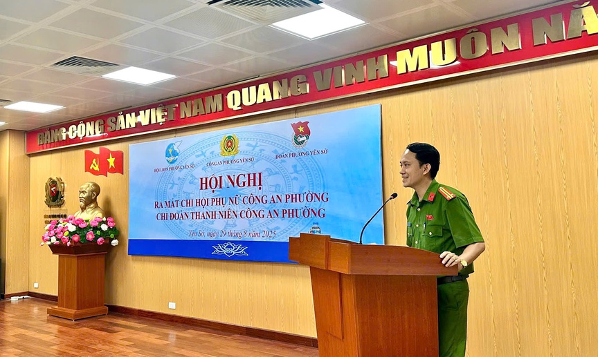 Hà Nội: Ra mắt Chi Đoàn và Chi hội Phụ nữ Công an phường Yên Sở- Ảnh 4. Hà Nội: Ra mắt Chi Đoàn và Chi hội Phụ nữ Công an phường Yên Sở- Ảnh 4.