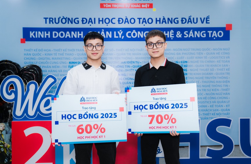 Cơ hội cuối cho thí sinh 2K7 xét tuyển ngành yêu thích, nhận ngay loạt học bổng đến 70% tại HSU- Ảnh 2. Cơ hội cuối cho thí sinh 2K7 xét tuyển ngành yêu thích, nhận ngay loạt học bổng đến 70% tại HSU- Ảnh 2.