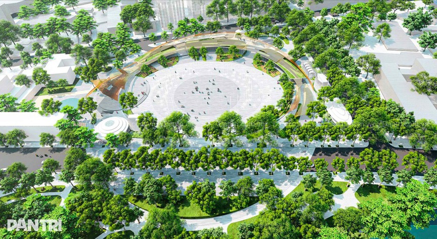 Lộ diện hình hài quảng trường rộng lớn liên kết với ga ngầm metro phía Đông Hồ Gươm- Ảnh 2. Lộ diện hình hài quảng trường rộng lớn liên kết với ga ngầm metro phía Đông Hồ Gươm- Ảnh 2.