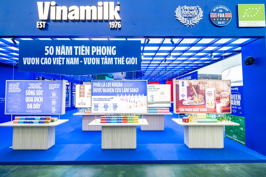 Không gian trưng bày và trải nghiệm của Vinamilk hút khách tại Triển lãm Thành tựu đất nước 80 năm- Ảnh 1.