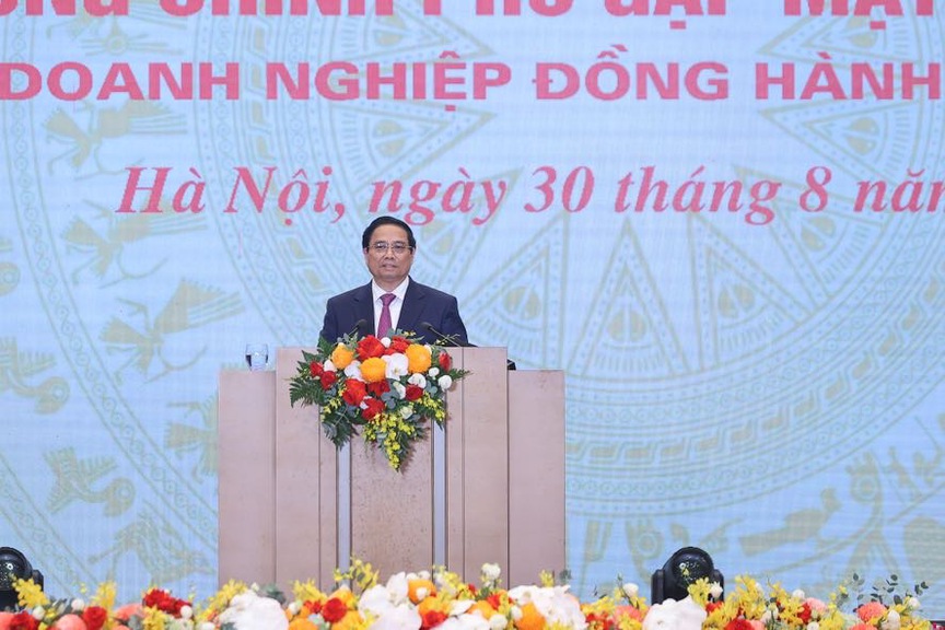 Thủ tướng Chính phủ: Doanh nghiệp là lực lượng tiên phong, chiến sỹ anh dũng trên mặt trận kinh tế- Ảnh 1. Thủ tướng Chính phủ: Doanh nghiệp là lực lượng tiên phong, chiến sỹ anh dũng trên mặt trận kinh tế- Ảnh 1.