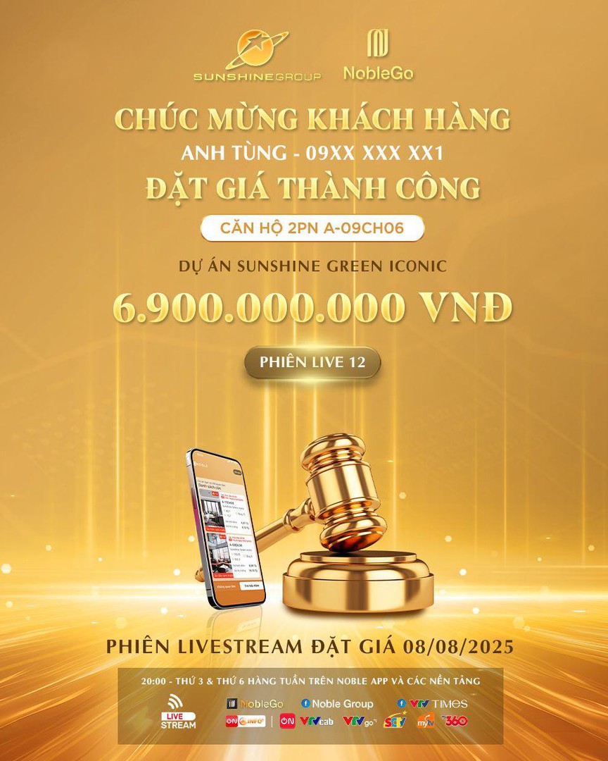 Khách trúng 200 triệu chỉ sau 1 giây và pha “chốt giải” thần tốc nhất lịch sử livestream Sunshine Group- Ảnh 2. Khách trúng 200 triệu chỉ sau 1 giây và pha “chốt giải” thần tốc nhất lịch sử livestream Sunshine Group- Ảnh 2.