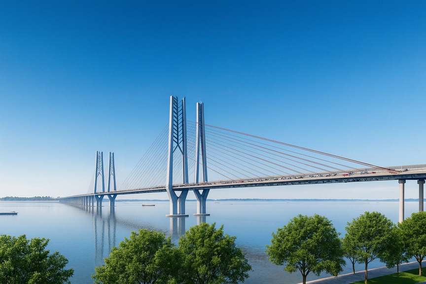 Cân nhắc phương án xây cầu dây văng gần 30.000 tỷ dài hơn 17km kết nối 2 tỉnh thành vùng Đồng bằng sông Cửu Long- Ảnh 2.