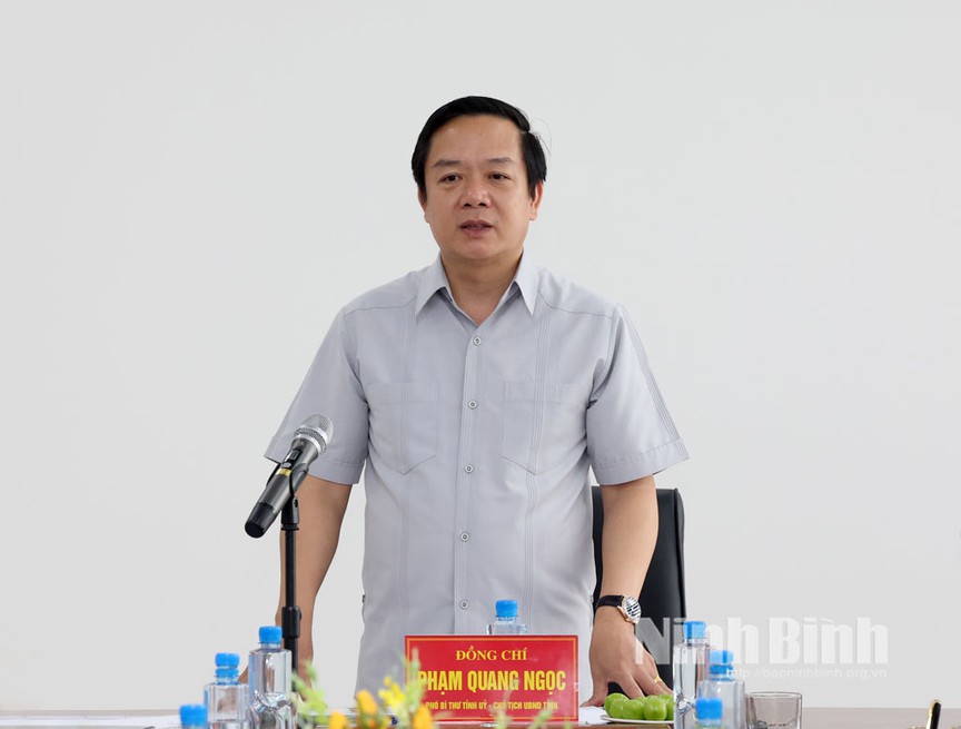 Ninh Bình: Tập trung đầu tư, đẩy nhanh tiến độ xây dựng hoàn thiện hạ tầng các khu công nghiệp- Ảnh 2.