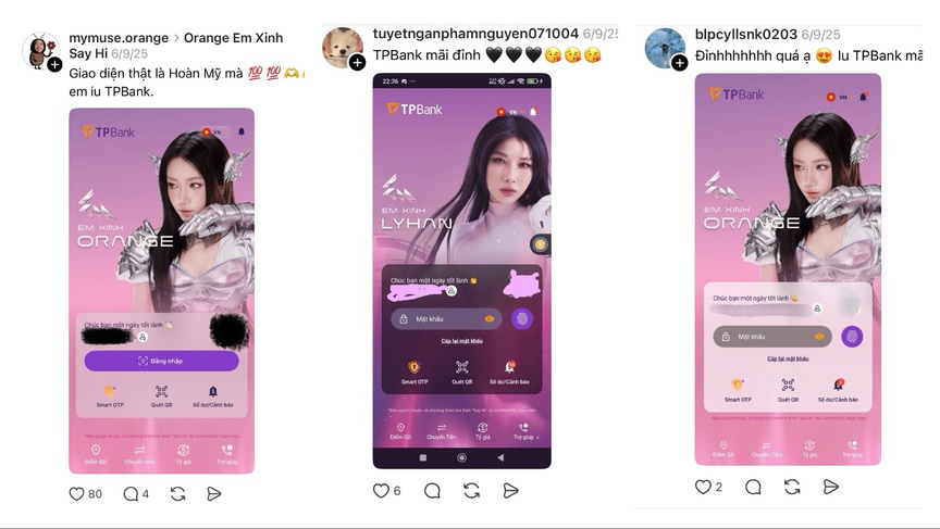 TPBank bùng nổ chỉ số cùng “Em Xinh Say Hi”: Từ sân khấu rực rỡ đến trải nghiệm số cá tính của Gen Z- Ảnh 5. TPBank bùng nổ chỉ số cùng “Em Xinh Say Hi”: Từ sân khấu rực rỡ đến trải nghiệm số cá tính của Gen Z- Ảnh 5.