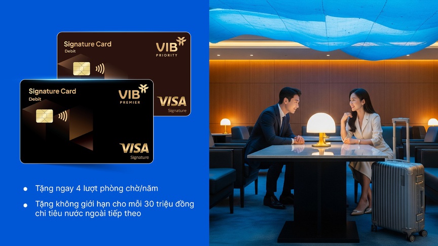 Khám phá đặc quyền sử dụng phòng chờ sân bay không giới hạn với thẻ VIB- Ảnh 2.