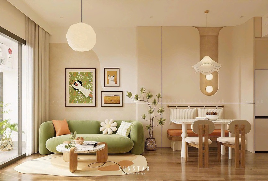 Mang hơi thở Scandinavian pha Retro cho căn hộ nhỏ: Tinh giản mà không hề đơn điệu- Ảnh 2.